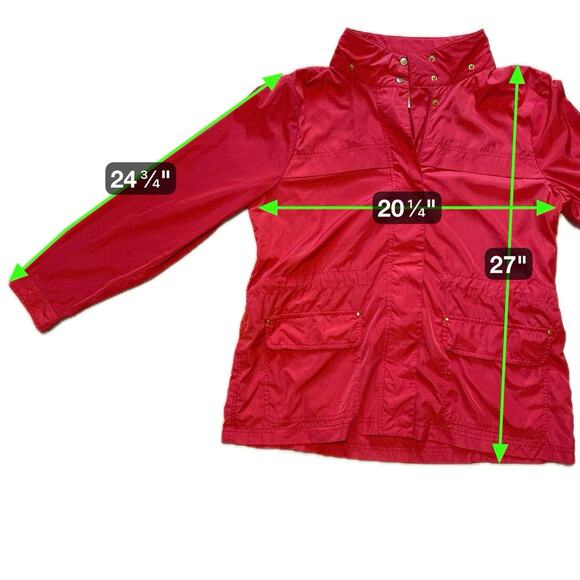 Cambridge Dry Goods Women’s Red Anorak Jacket XL No Hood - Picture 10 of 10